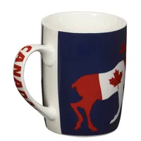 Moose Canada Flag Coffee Mug