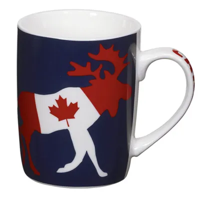 Moose Canada Flag Coffee Mug