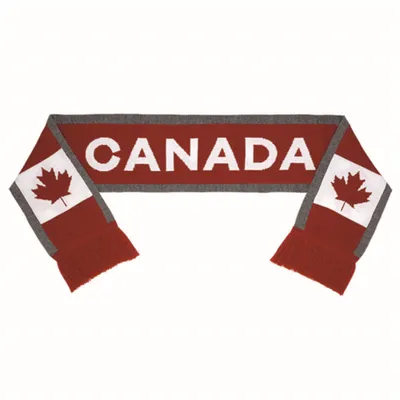 Canadian Flag Winter Scarf
