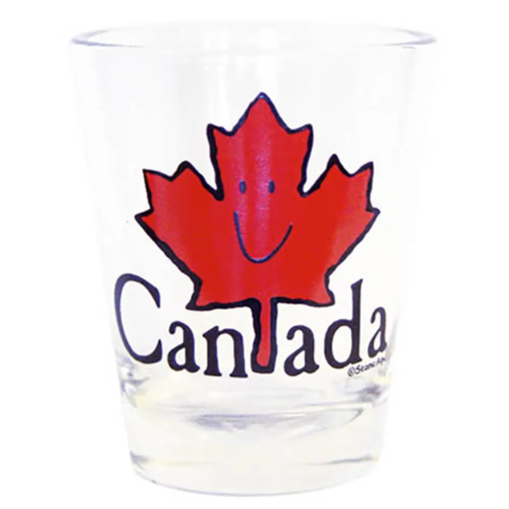 Happy Maple Leaf Shot Glass