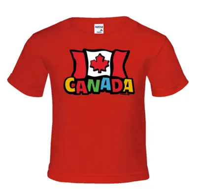 Kids’ Funky Canada Flag T-Shirt
