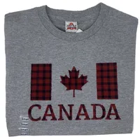 Canada Plaid Flag T-Shirt