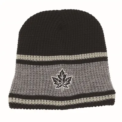 Waffle Knitted Maple Leaf Toque