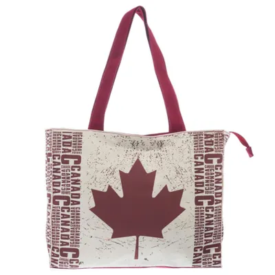 Beige Canada Tote Bag