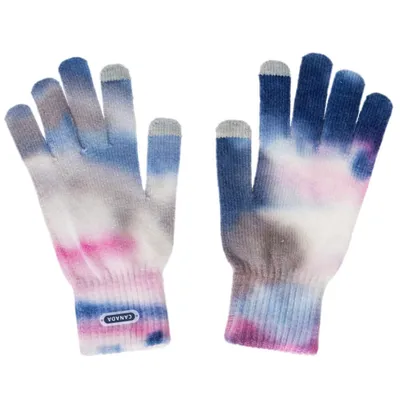 Pink/ Tie Dye Winter Gloves