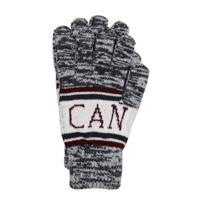 Grey Heather Canada Winter Gloves