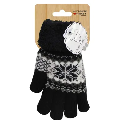 Kids’ Snowflake Winter Gloves