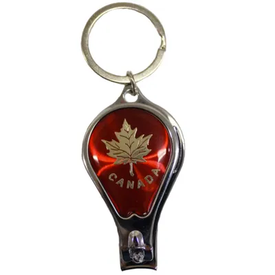 Gold Maple Leaf Keychain Nail Clippers