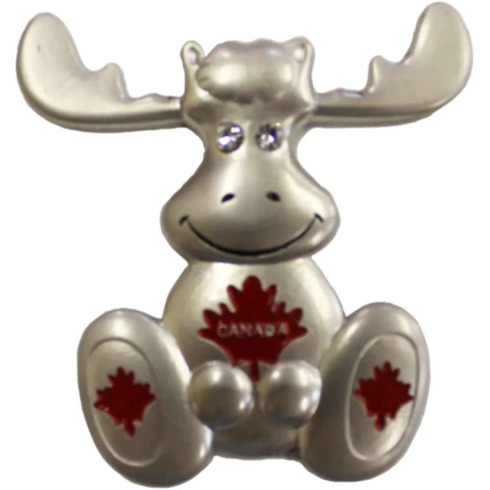 Metal Moose Belly w/Maple Leaf Magnet