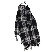 Black Plaid Scarf