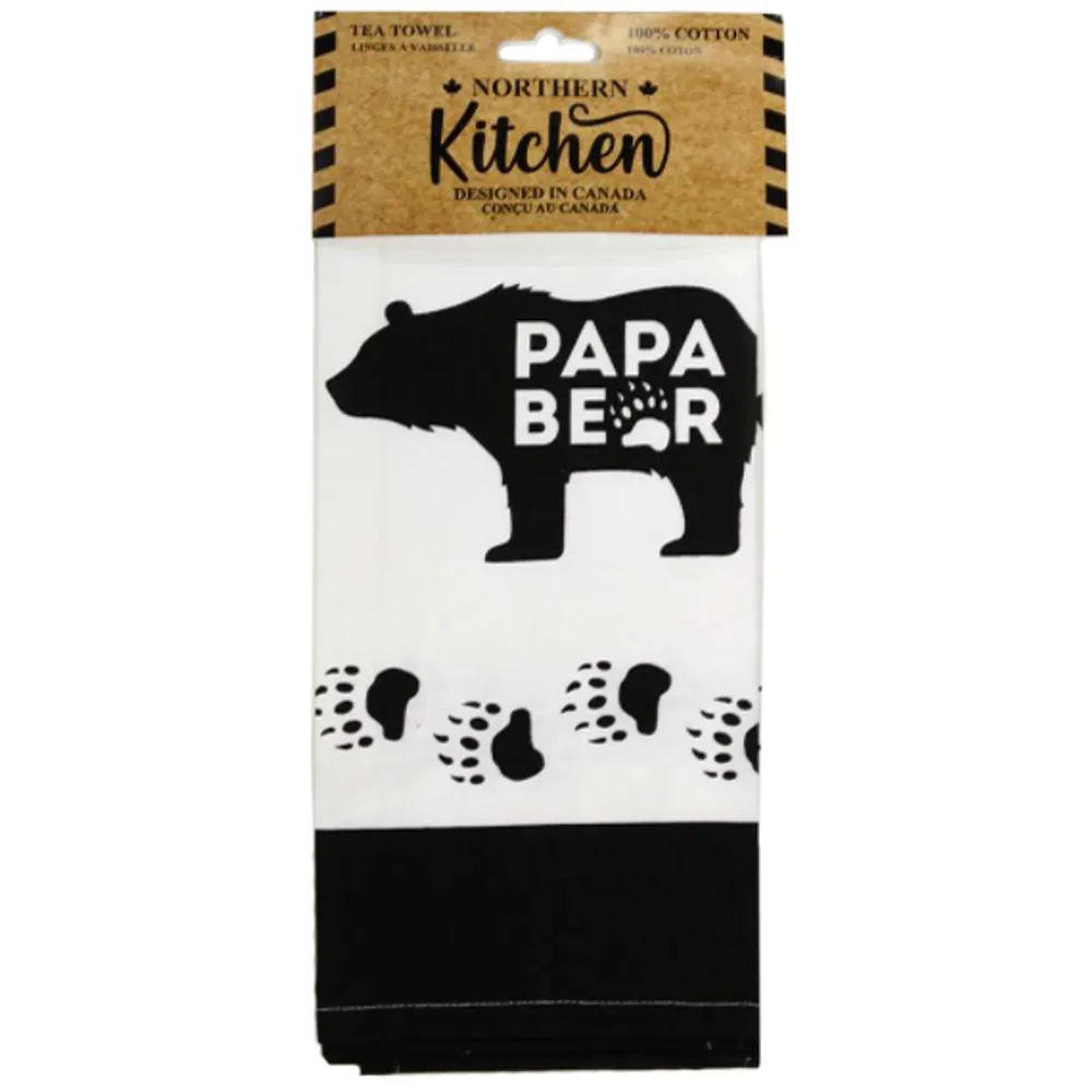 Papa Bear Tea Towel