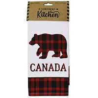 Plaid Bear Tea Towel