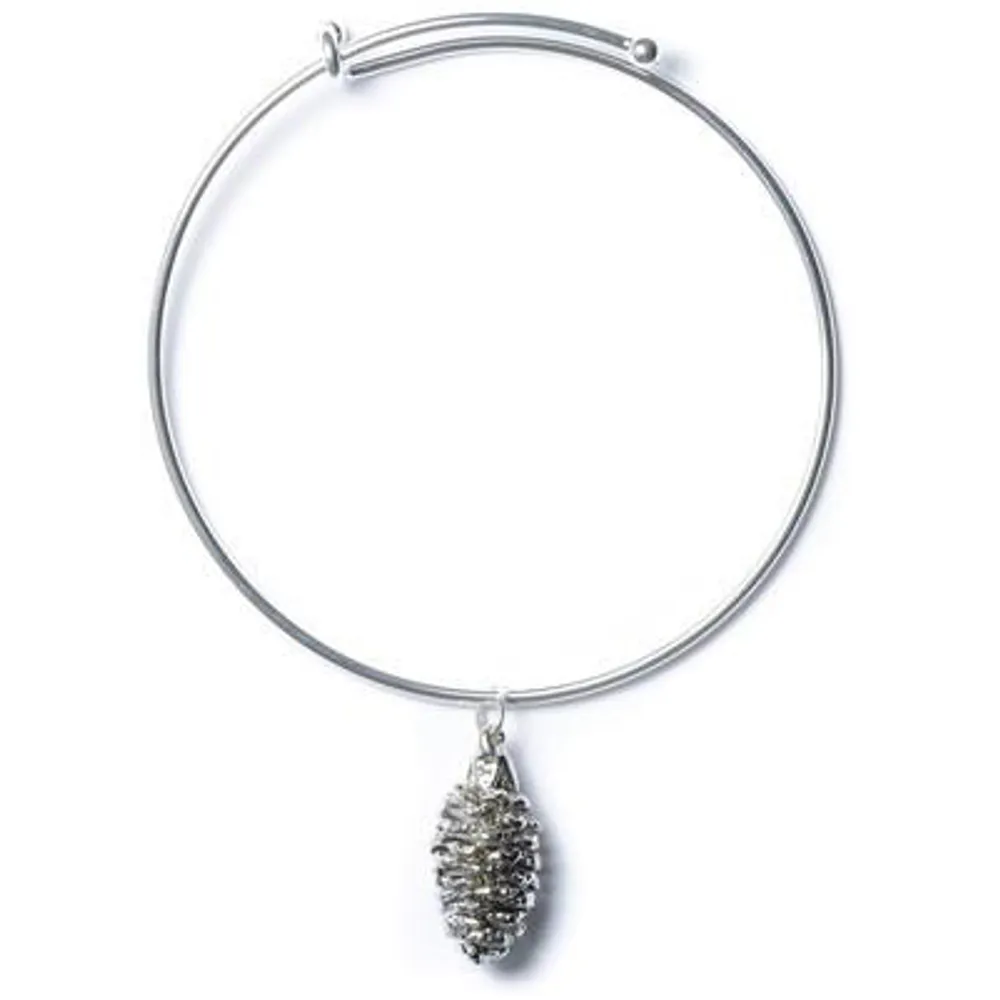 Silver Pine Cone Bracelet