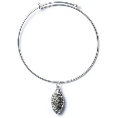 Silver Pine Cone Bracelet