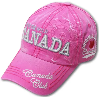 Fuchsia Canada Club Baseball Cap