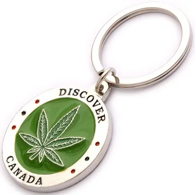 Discover Canada Weed Keychain