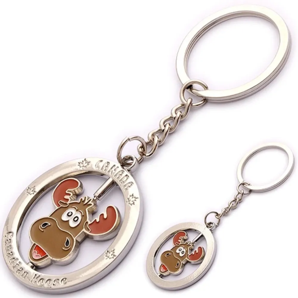 Spinning Moose Keychain