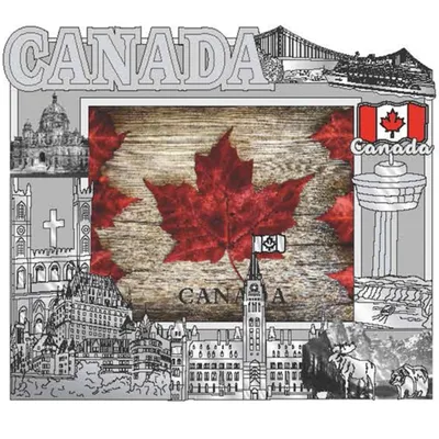 Canada Icon Photo Frame Magnet