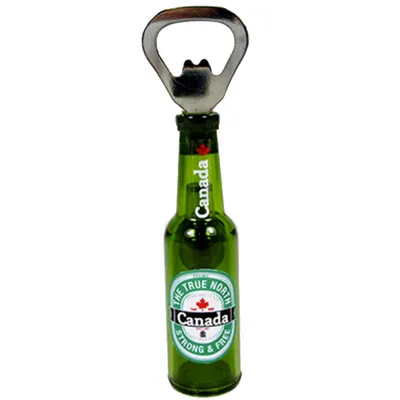 Green Beer Bottle w/Bottle Opener Magnet