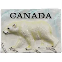 Ceramic Canada Polar Bear Magnet