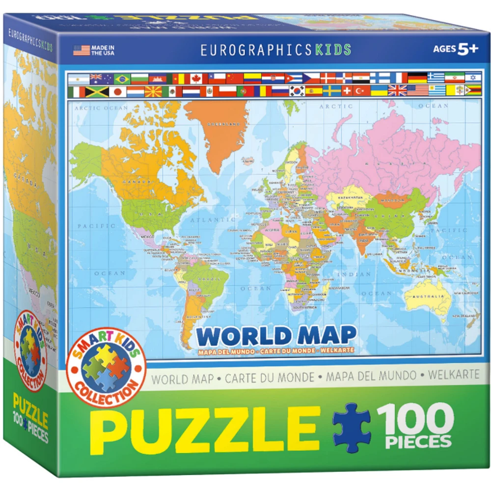 Kids' World Map Puzzle
