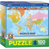 Kids' World Map Puzzle