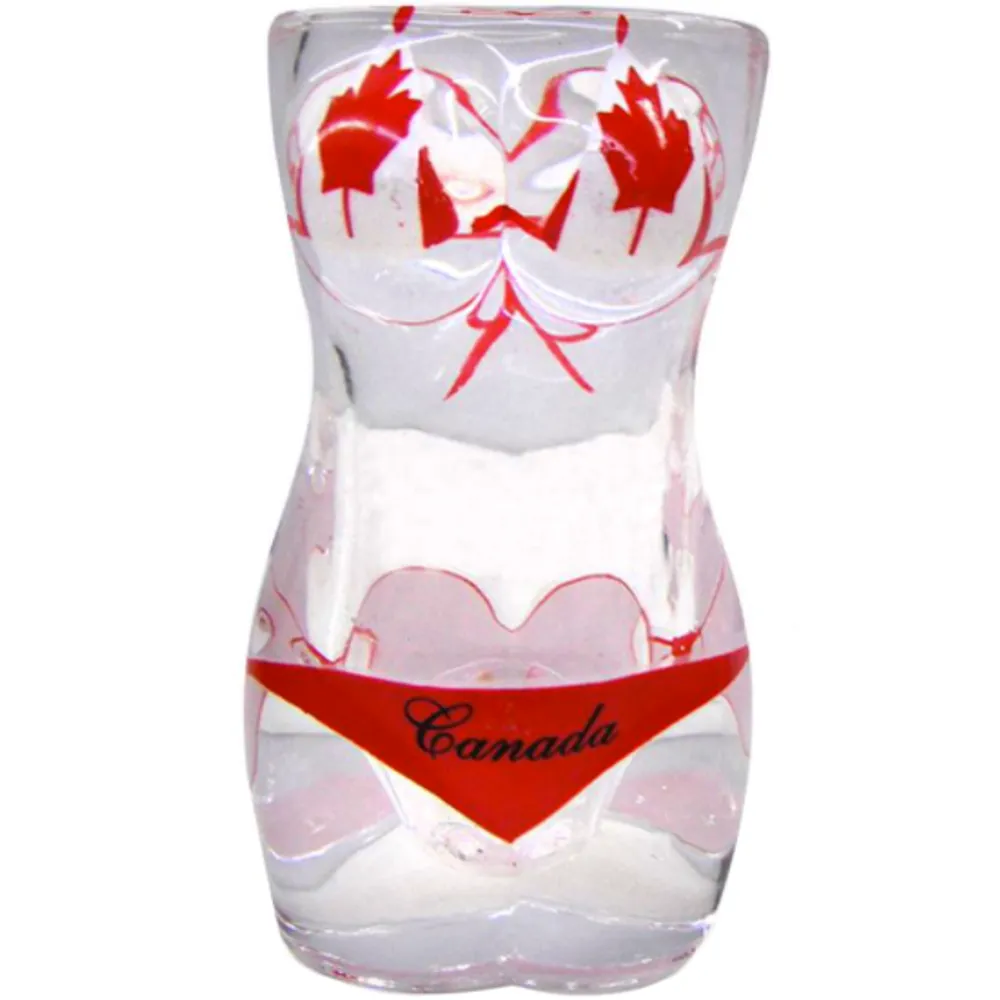 Full Body Maple Leaf Bikini Shot Glass