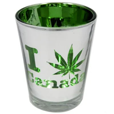 I Love (Weed) Canada Shot Glass