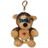 Sequin Plush Bear Keychain