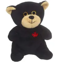 Plush Sparkle Eye Black Bear