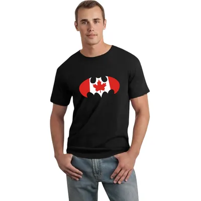 Black Canada Batman Flag T-Shirt