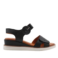 RILEY - Sandale en cuir avec double velcro