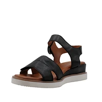 RILEY - Sandale en cuir avec double velcro