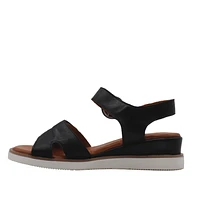 RILEY - Sandale en cuir avec double velcro