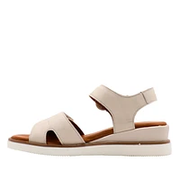 RILEY - Sandale en cuir avec double velcro