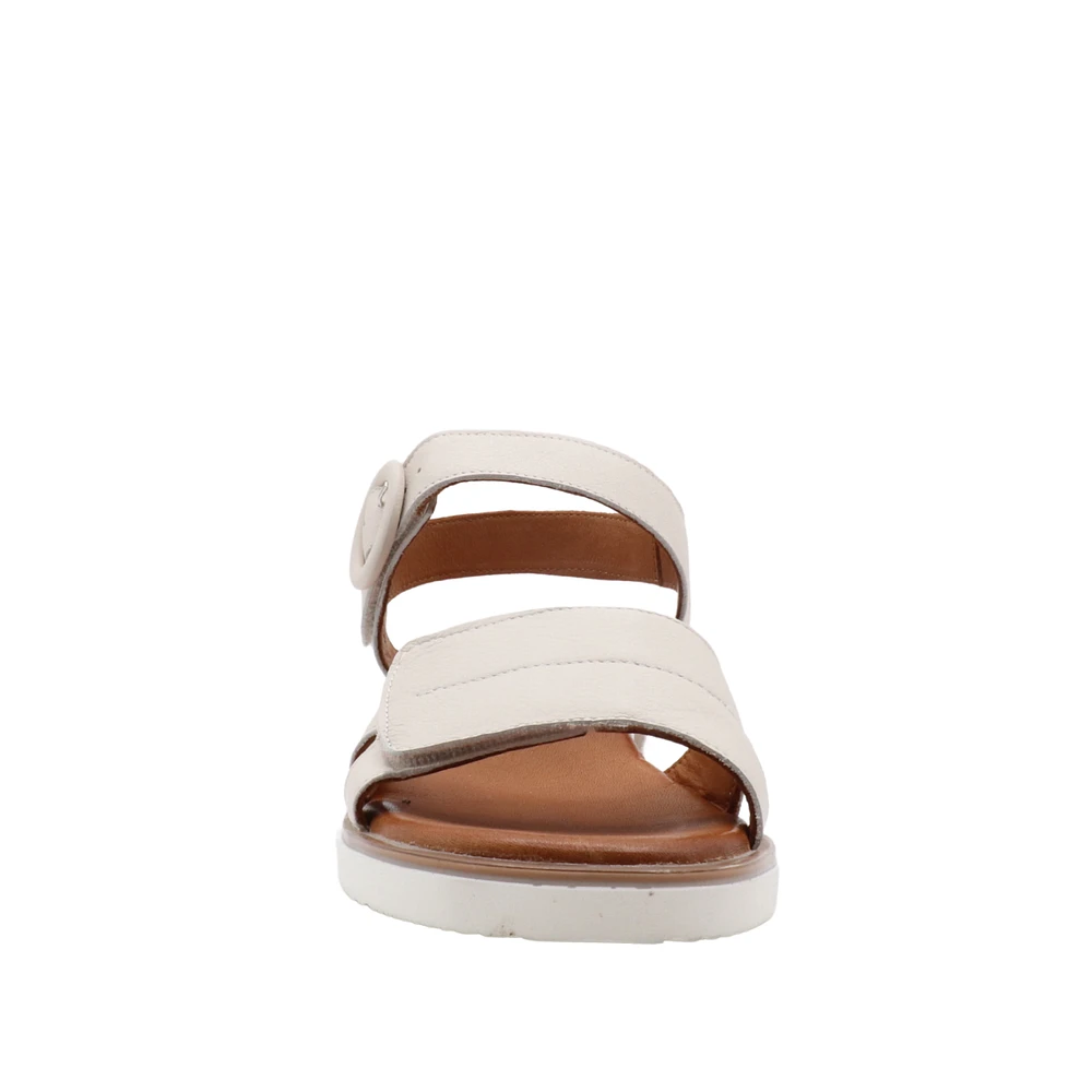RILEY - Sandale en cuir avec double velcro