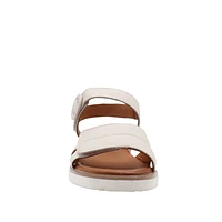 RILEY - Sandale en cuir avec double velcro