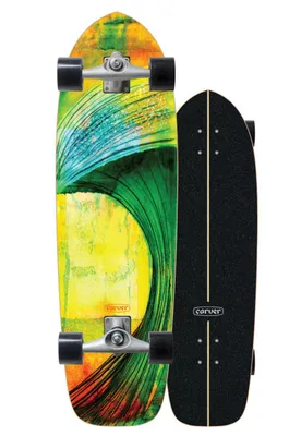 Surf Skate Carver 33.75" X 9.875" GREEN ROOM CX Assorted