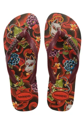 Chinelos Havaianas TOP TRIBO Black/ Grape Wine