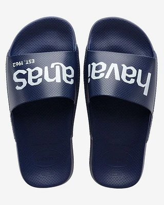 Chinelos Havaianas SLIDE CLASSIC LOGOMANIA Navy Blue/Navy Blue