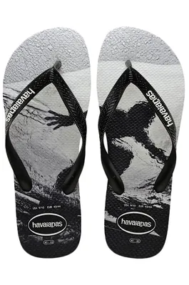 Chinelos Havaianas TOP PHOTOPRINT Black/Black/White