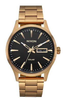 Relogio Nixon SENTRY SOLAR SS All Gold/Black