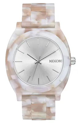 Relogio Nixon TIME TELLER ACETATE Pink/Silver