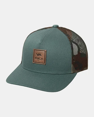 Bone RVCA VA ATW CURVED BRIM TRUCKER BALSAM GREEN