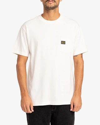 T-Shirt RVCA AMERICANA POCKET Antique White