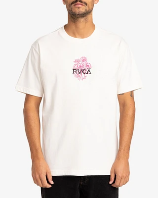 T-Shirt RVCA POPPIES Antique White