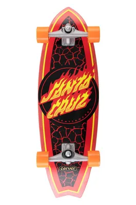 Surf Skate Santa Cruz 31.52" X 9.85" FLAME DOT SHARK Assorted