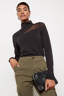 Adri Mesh Cutout Top