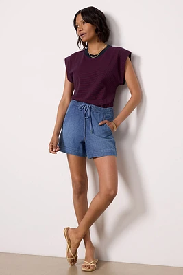 Elodie Chambray Short