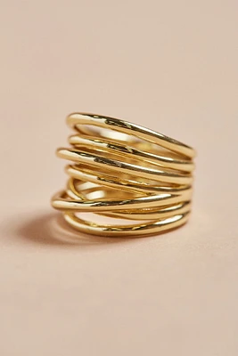 Nikki Gold Statement Ring